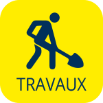 Lampaul-Guimiliau, picto travaux